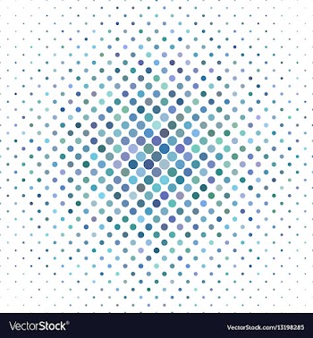 Light blue circle pattern background vector image
