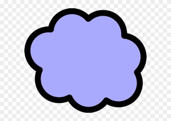 Light Blue Cloud Clip Art At Clker - Clipart Light Purple Cloud