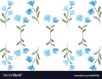 light blue flowers pattern