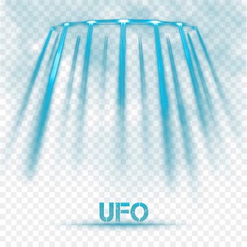 Light Blue Luminous efficacy - UFO light effect 