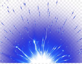 Light Blue RGB color model - Blue simple light effect element 
