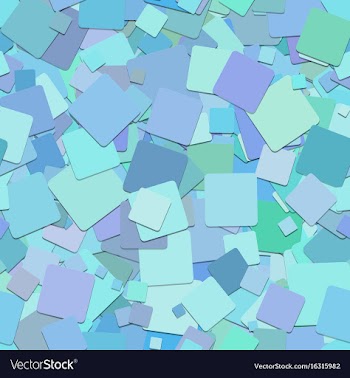Light blue seamless abstract square pattern vector image