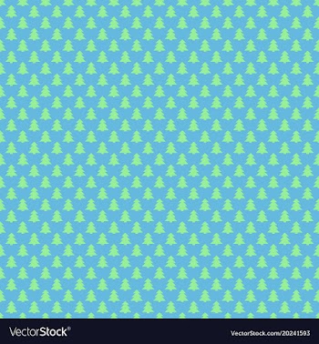 Light blue seamless retro stylized pine tree vector image