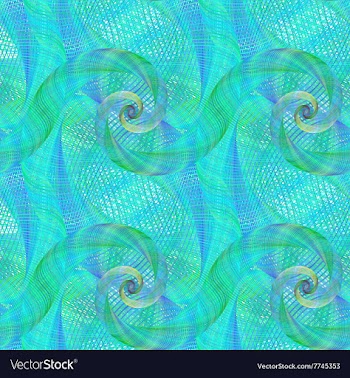 Light blue seamless spiral fractal pattern vector image