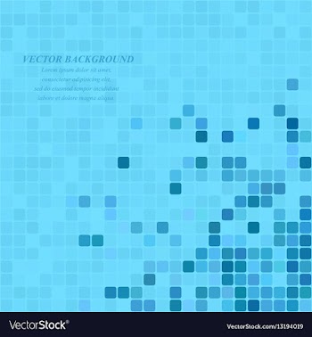 Light blue square mosaic background vector image