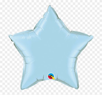 Light Blue Star 20" Balloon - Baby Blue Star Balloons