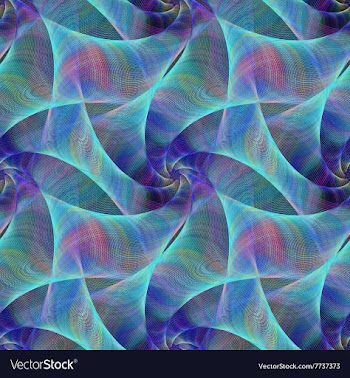 Light blue veils - repeat fractal pattern vector image