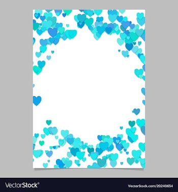 Light bluerandom heart page background design vector image