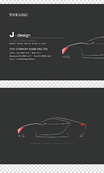 Light Brand Logo, Automotive Business Card transparent background PNG clipart