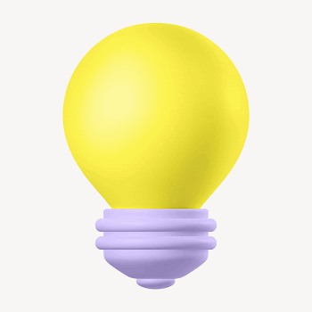 Light bulb, 3D rendering design | Free Photo - rawpixel