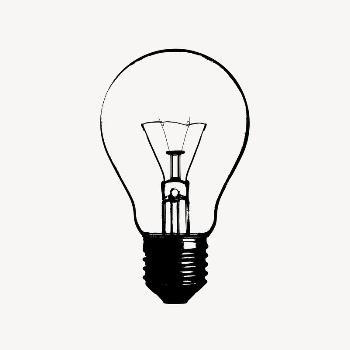 Light bulb clipart, vintage illustration | Free Vector - rawpixel