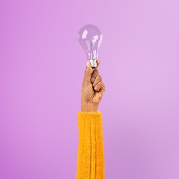 Light bulb creative business idea symbol held… | Free stock photo | High Resolution image