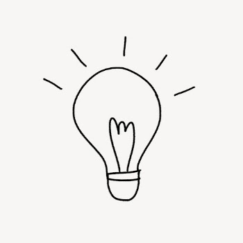 Light bulb doodle clipart, creative | Free PSD - rawpixel
