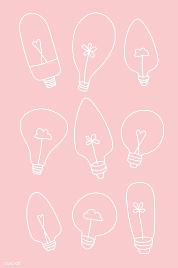 Light bulb doodle set | Free stock vector - 893340