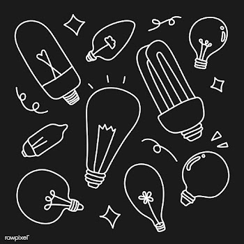 Light bulb doodle set | Free stock vector - 893382