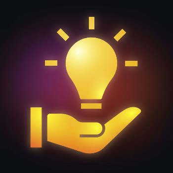 Light bulb hand icon, neon | Free Icons - rawpixel