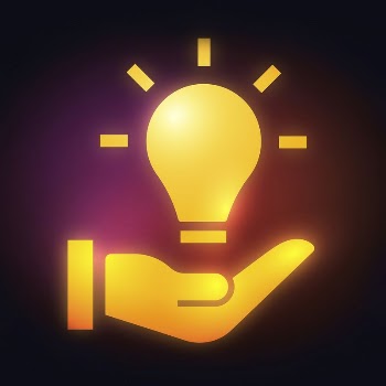 Light bulb hand icon, neon | Free Icons - rawpixel
