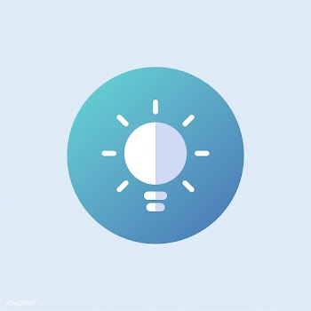 Light bulb icon vector in blue | Free stock vector - 486926