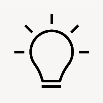 Light bulb line icon, minimal | Free Icons - rawpixel