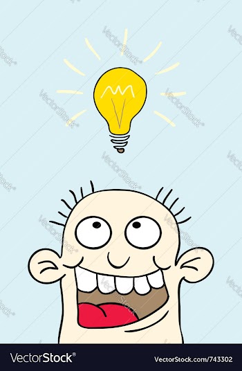  					Light bulb over your head vector image														