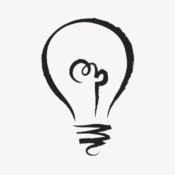Light bulb sticker, cute doodle | Free PSD Illustration - rawpixel