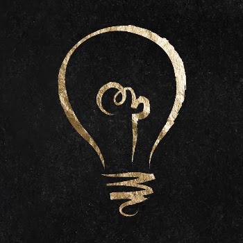 Light bulb sticker, gold aesthetic | Free Vector Illustration - rawpixel