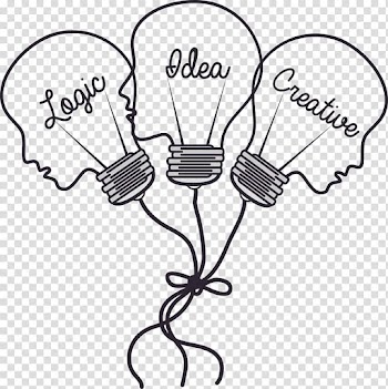 Light bulbs illustration, Euclidean Icon, brain bulb creative people transparent background PNG clipart