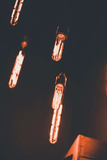 Light Bulbs Turned on
