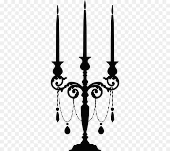 Light Candlestick Silhouette Candelabra - candelabra 