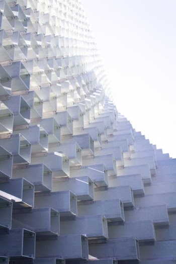 Light Casting Shadows On Abstract Structure