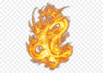 Light Chinese dragon Dragon King - Fiery dragon 