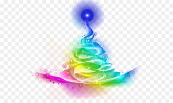 Light Christmas tree Color - Color abstract Christmas tree 