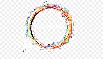 Light Circle Clip art - Color light effect circle frame theme 