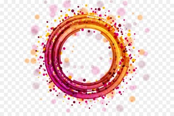 Light Circle Euclidean vector - Colorful abstract geometric circle halo 