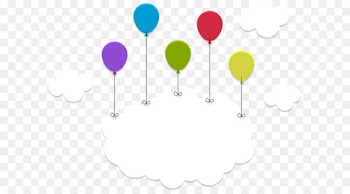 Light Cloud Sky Moon Clip art - Balloon clouds Vector title frame 
