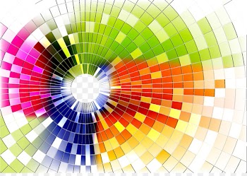 Light Color Clip art - Colorful squares 