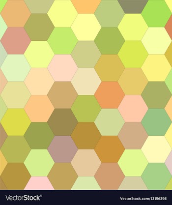Light color hexagon mosaic background vector image