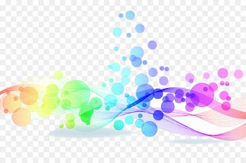 Light Color Rainbow Shape - 3D floating dot Wallpapers 