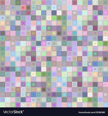Light color square mosaic background design vector image