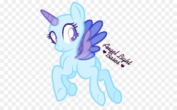Light DeviantArt Pony Winged unicorn - sweetheart 