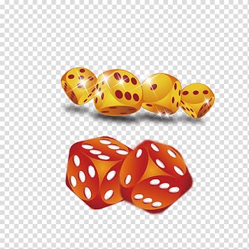Light Dice Gold, golden dice transparent background PNG clipart