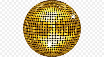Light Disco ball Clip art - Painted golden ball 