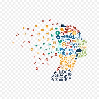 Light Divergent series Cerebrum - Color vector ppt divergent thinking brain 