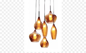 Light Dome Amber Pendentive Glass - lustre 