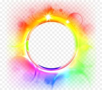 Light Download PhotoScape Clip art - Colorful glare round decorative border 