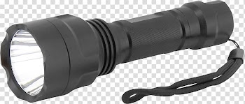 Light-emitting diode Flashlight Lighting LED lamp, Flashlight transparent background PNG clipart