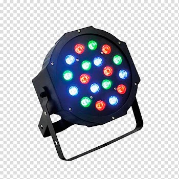 Light-emitting diode Lighting Light fixture LED lamp, LED Stage Lighting transparent background PNG clipart