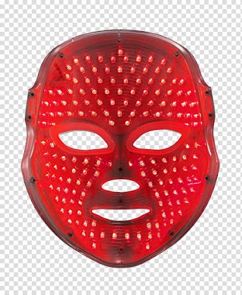 Light-emitting diode Mask Light therapy Facial, pink light transparent background PNG clipart