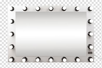 Light-emitting diode Mirror Table Cosmetics, light transparent background PNG clipart