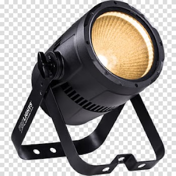 Light-emitting diode Searchlight LED stage lighting Parabolic aluminized reflector light, light transparent background PNG clipart